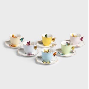 Tania Bulhoes Espresso Cups and Saucers